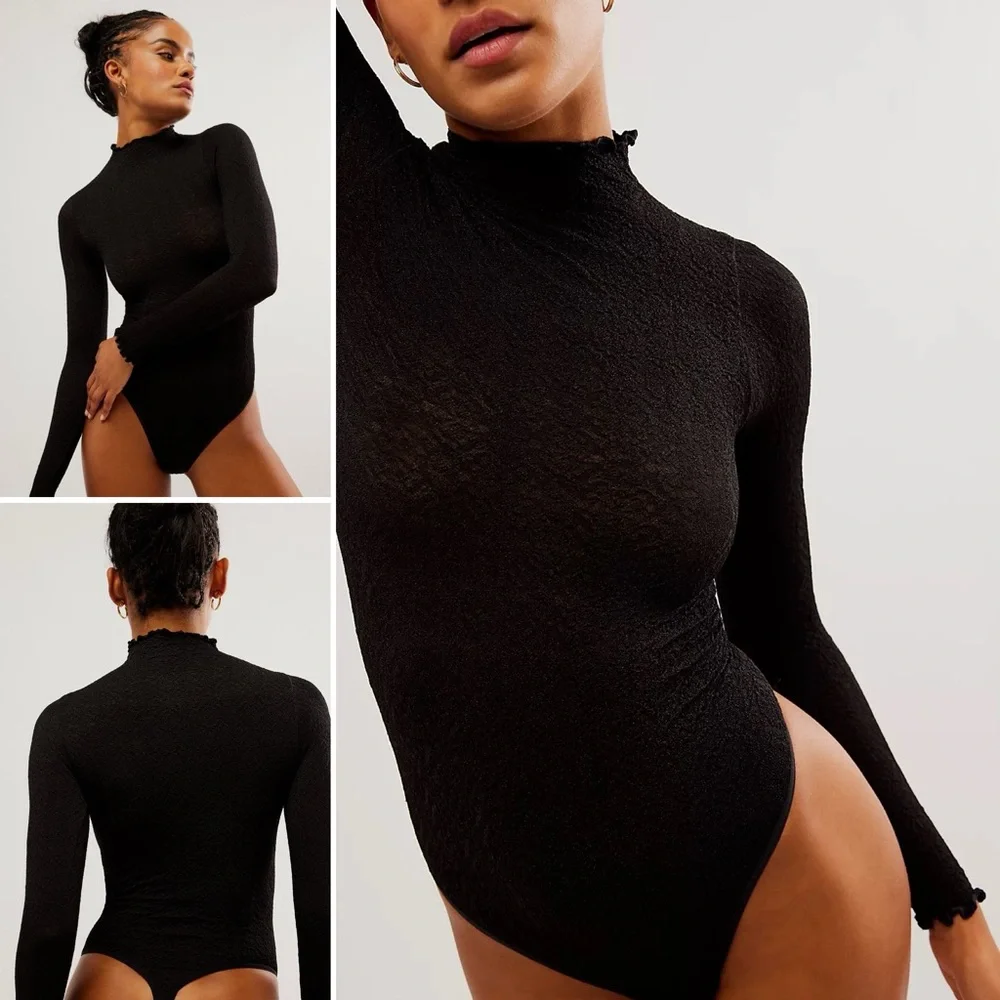 Bundle of Intimately Free People Mock Neck Long Sleeve Top & Bodysuit XS/S